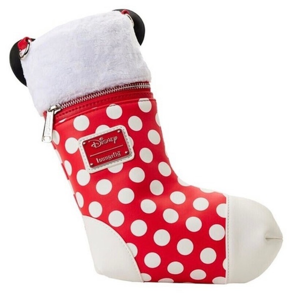 Loungefly Disney Minnie Mouse Stocking Crossbody Bag - Picture 3 of 3
